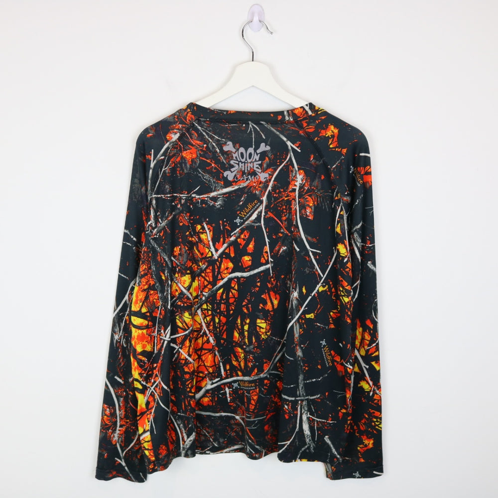 Y2K Moon Shine Wildfire Real Tree Camo Long Sleeve - XL-NEWLIFE Clothing