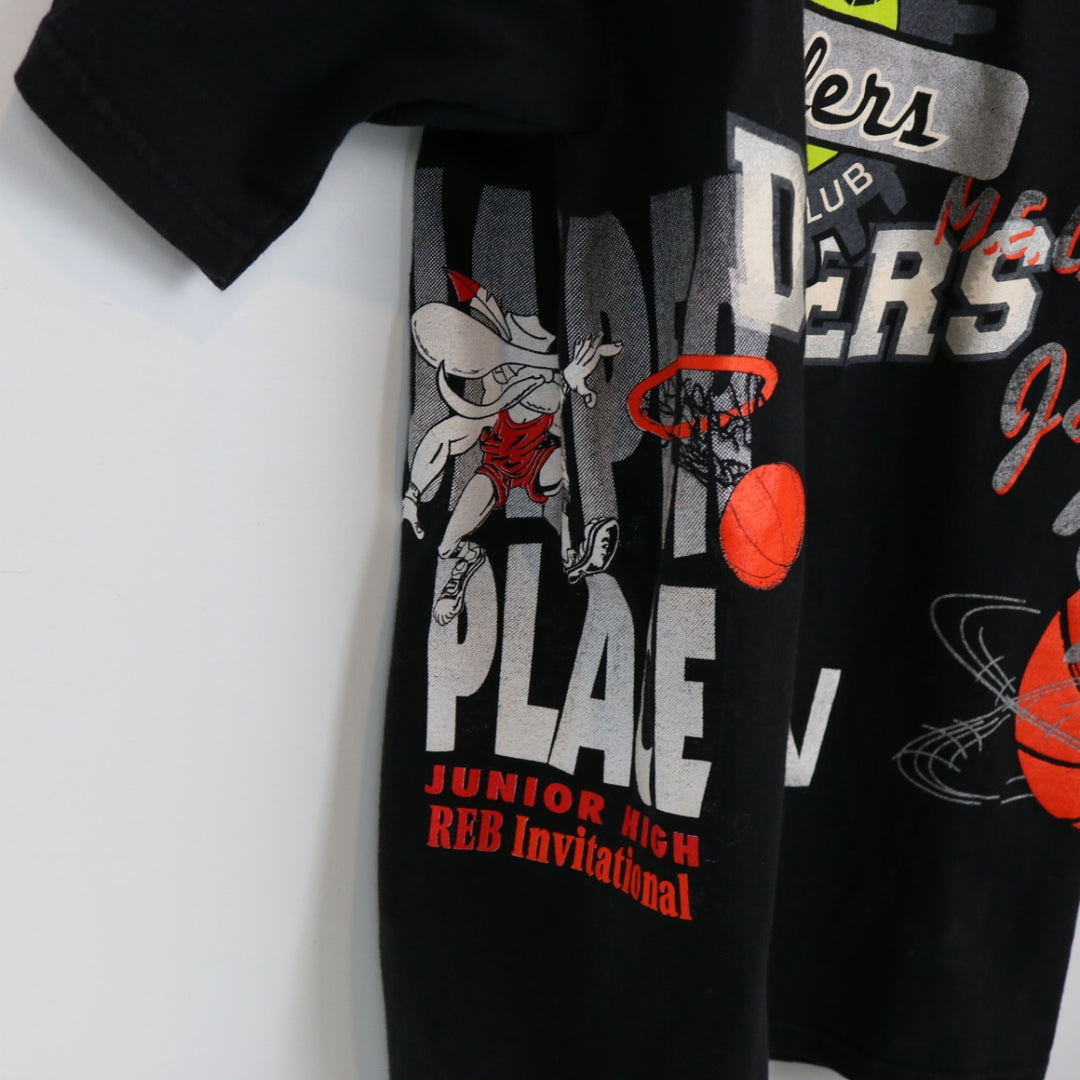 Vintage 90's Edmonton Test Print Sports Tee - L-NEWLIFE Clothing