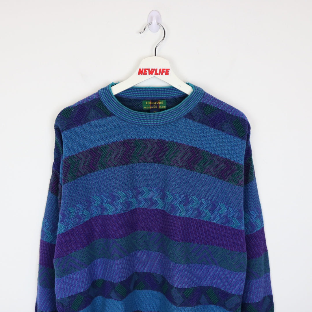 Vintage 90's Alexander Julian Patterned Knit Sweater - M-NEWLIFE Clothing