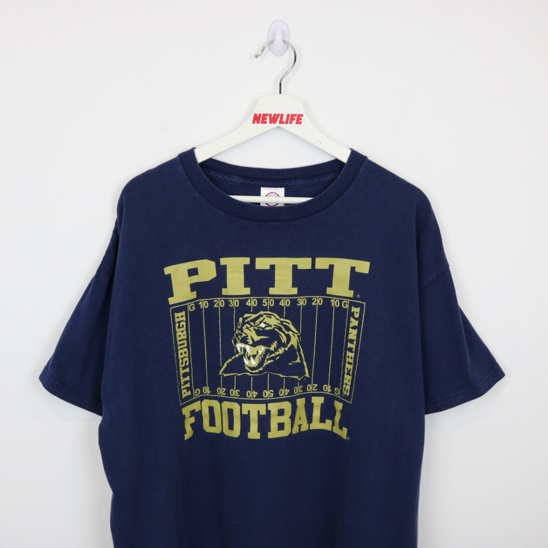 Vintage 00's Pittsburgh Panthers Football Tee - L-NEWLIFE Clothing