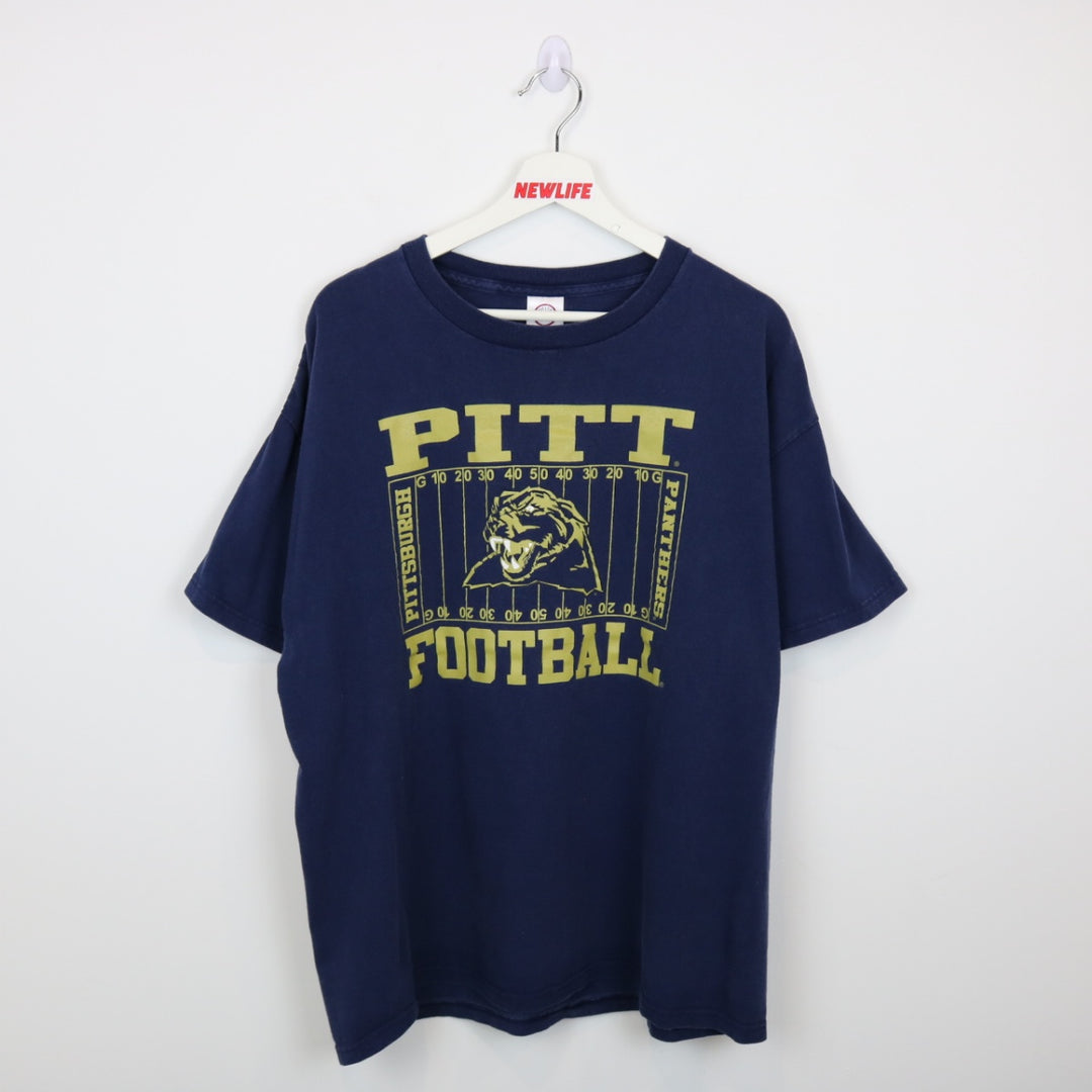 Vintage 00's Pittsburgh Panthers Football Tee - L-NEWLIFE Clothing