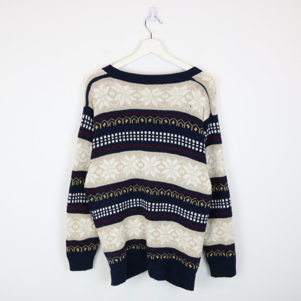 Vintage Patterened Knit Cardigan - M-NEWLIFE Clothing