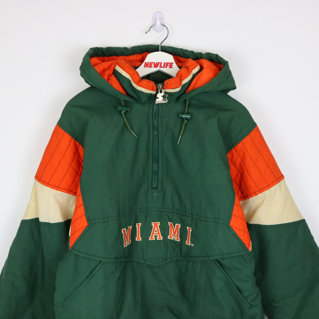 Vintage 90's Miami Hurricanes Starter Jacket - L/XL-NEWLIFE Clothing