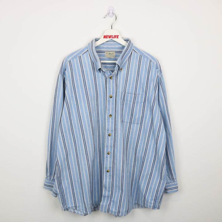 Vintage 80's LL Bean Striped Button Up - XL-NEWLIFE Clothing