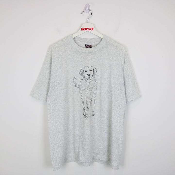 Vintage 1991 Golden Retiever Dog Tee - XL-NEWLIFE Clothing