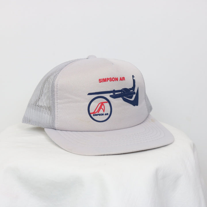 Vintage 80's Simpson Air Plane Trucker Hat - OS-NEWLIFE Clothing