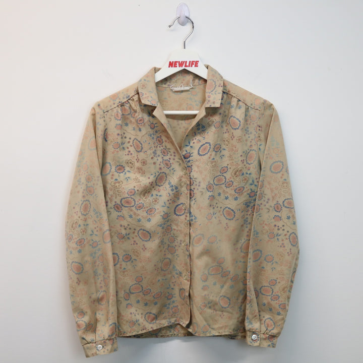 Vintage Flower Nature Button Up - XS-NEWLIFE Clothing