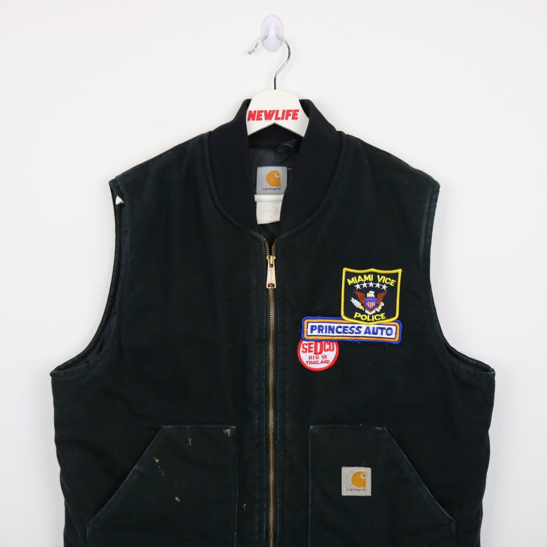 Reworked Vintage Carhartt Quilt Lined Work Vest - L-NEWLIFE Clothing