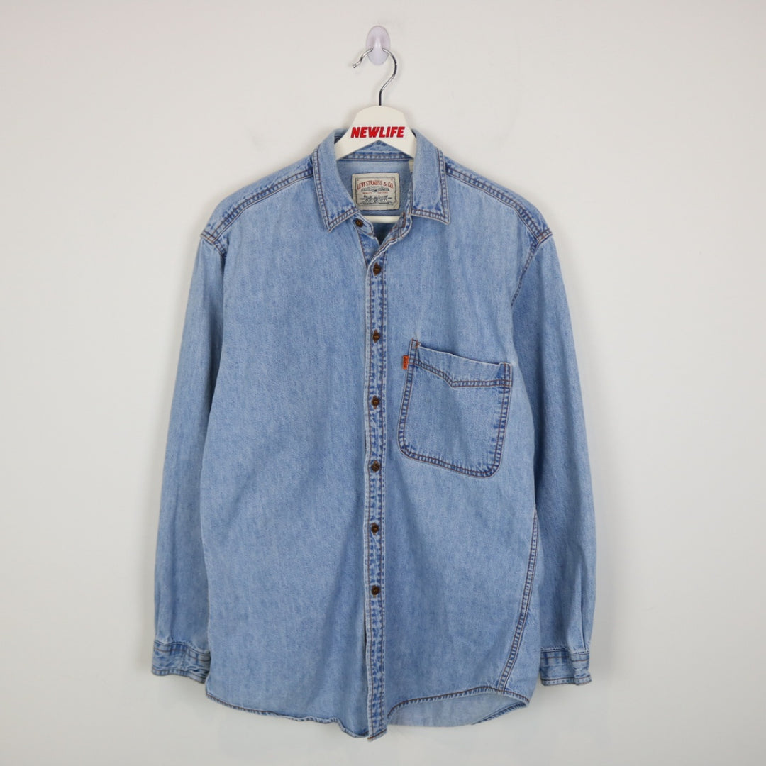 Vintage 80's Levi's Orange Tab Denim Button Up - M-NEWLIFE Clothing