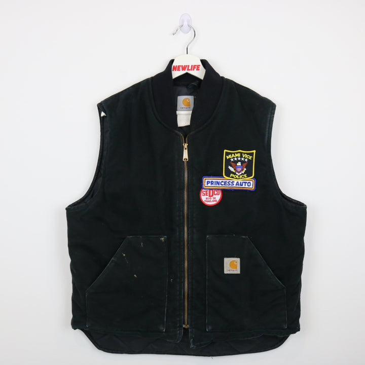 Reworked Vintage Carhartt Quilt Lined Work Vest - L-NEWLIFE Clothing