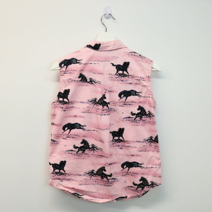 Vintage Western Horse Button Up - XS-NEWLIFE Clothing