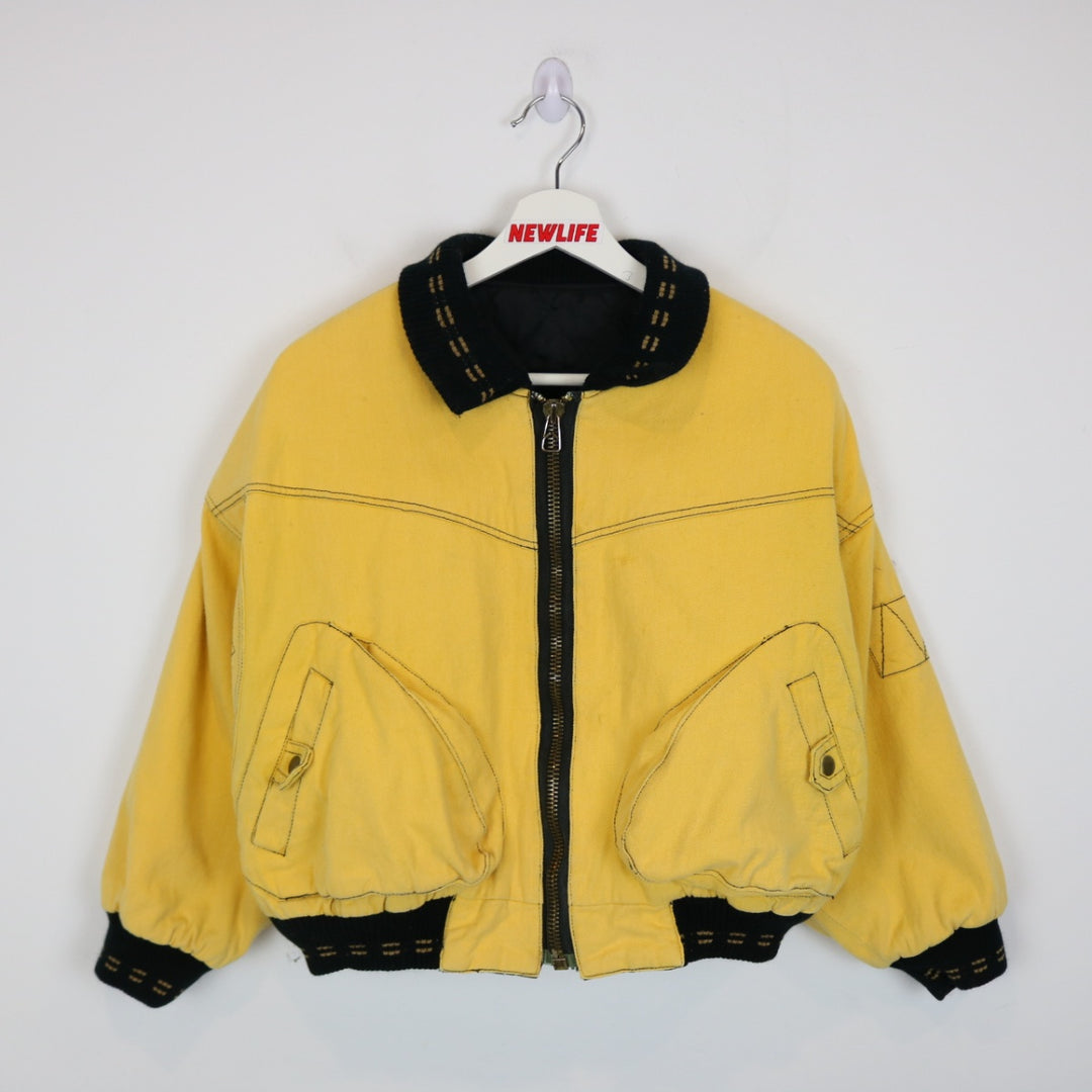 Vintage 1989 Elleme Collection Cropped Reversible Jacket - M-NEWLIFE Clothing