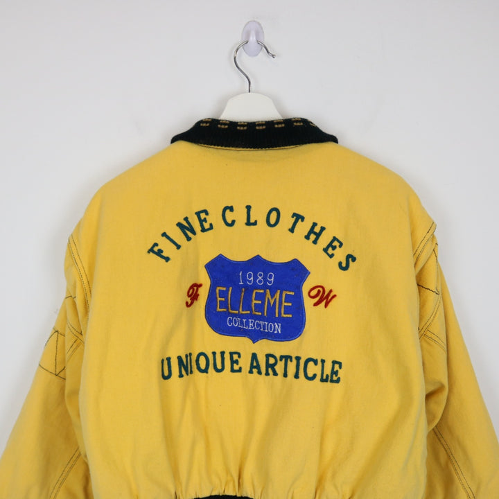 Vintage 1989 Elleme Collection Cropped Reversible Jacket - M-NEWLIFE Clothing