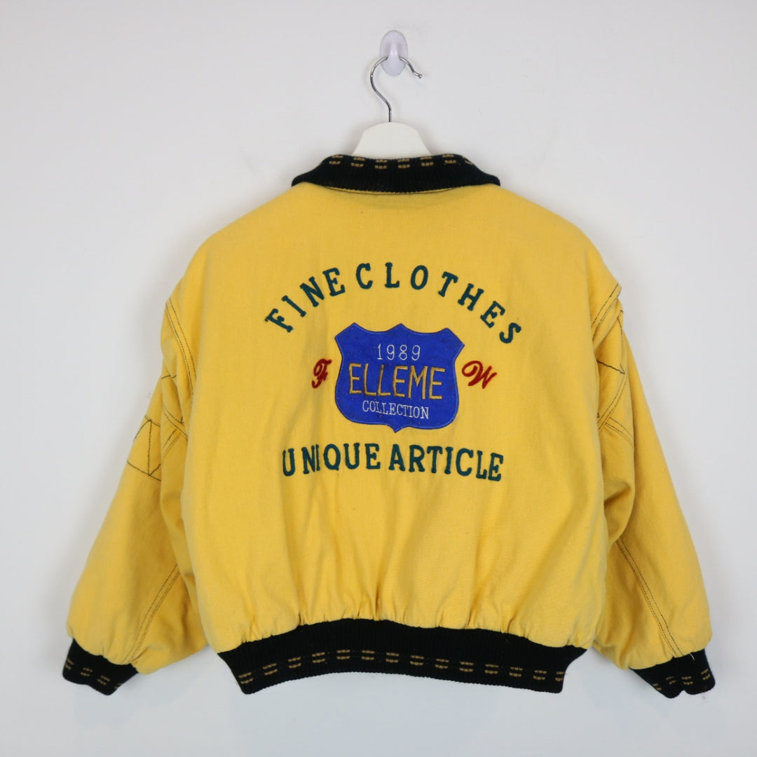 Vintage 1989 Elleme Collection Cropped Reversible Jacket - M-NEWLIFE Clothing