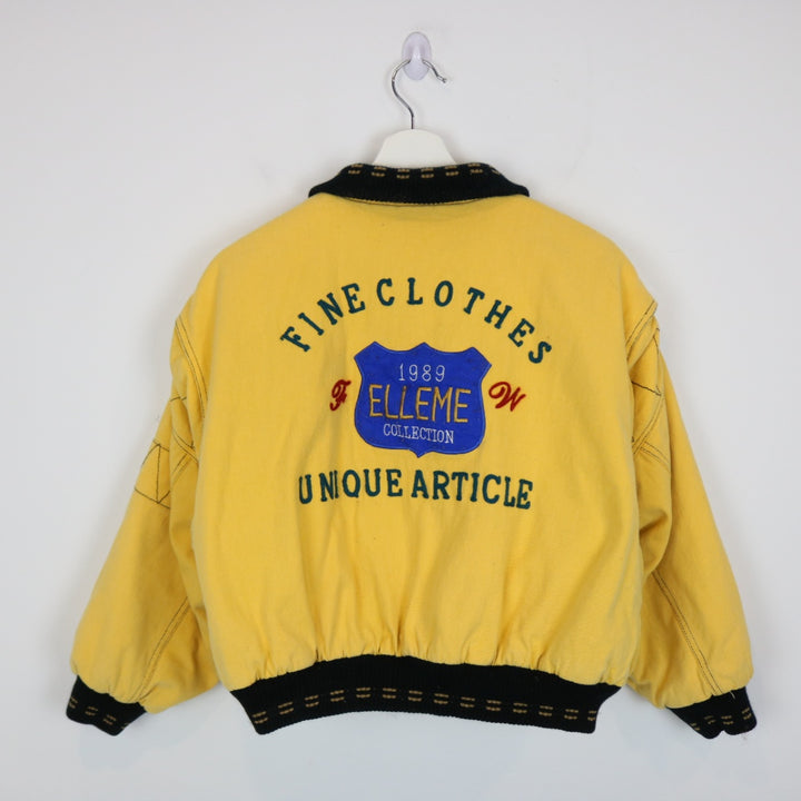 Vintage 1989 Elleme Collection Cropped Reversible Jacket - M-NEWLIFE Clothing