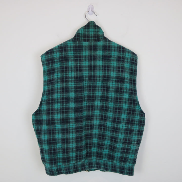 Vintage 90's Plaid Quilt Lined Vest - L-NEWLIFE Clothing