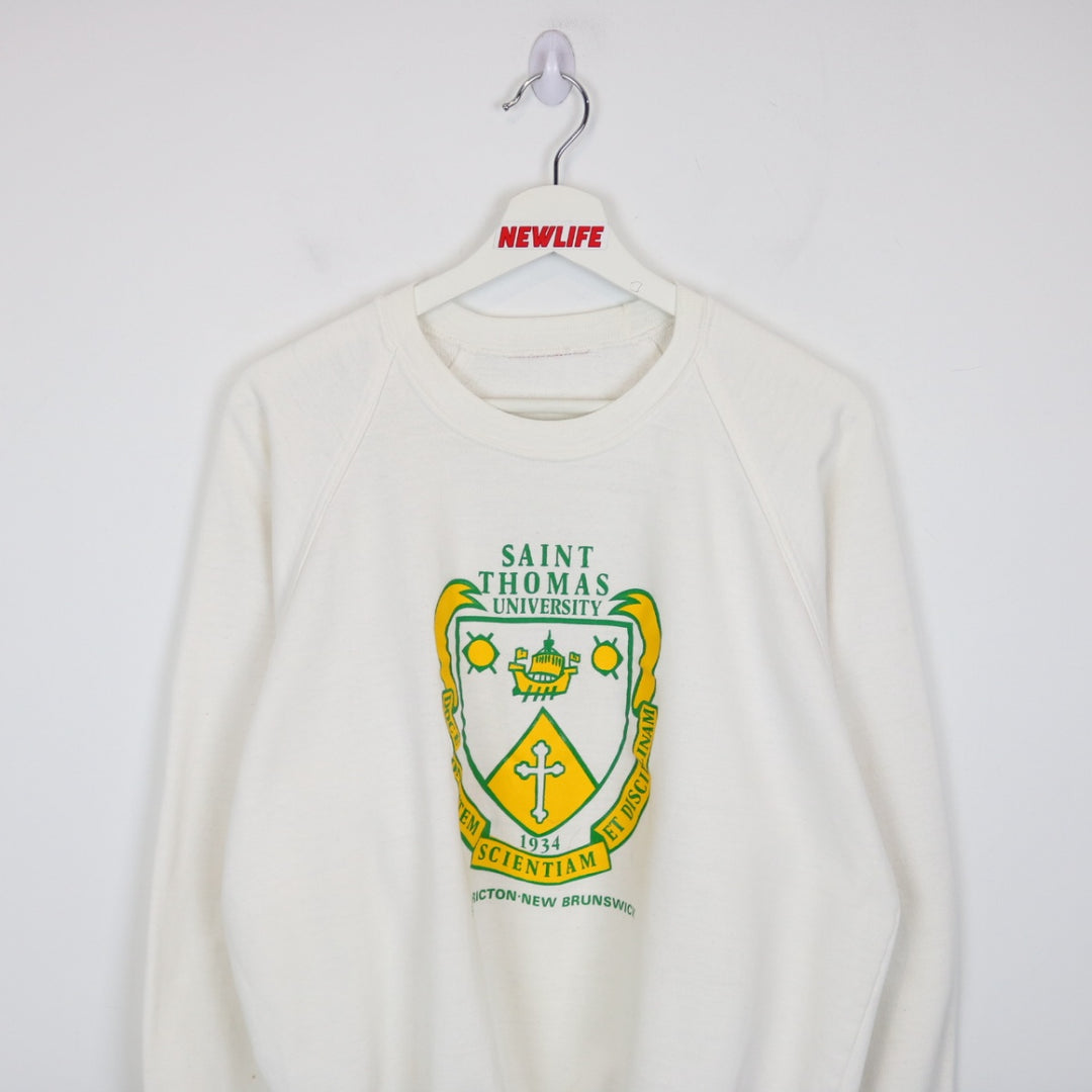 Vintage 80's Saint Thomas University New Brunswick Crewneck - M/L-NEWLIFE Clothing