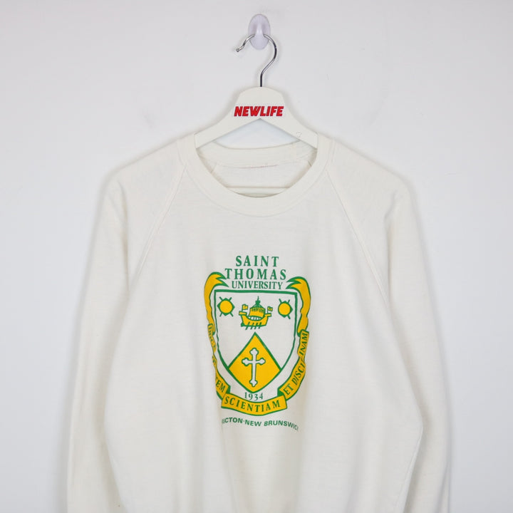 Vintage 80's Saint Thomas University New Brunswick Crewneck - M/L-NEWLIFE Clothing