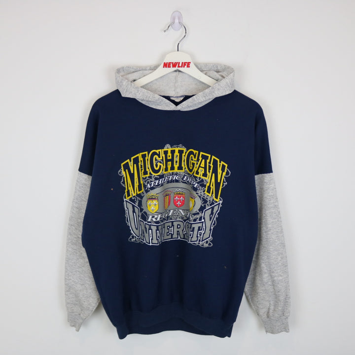 Vintage 90's Michigan University Athletic Department Hoodie - M-NEWLIFE Clothing