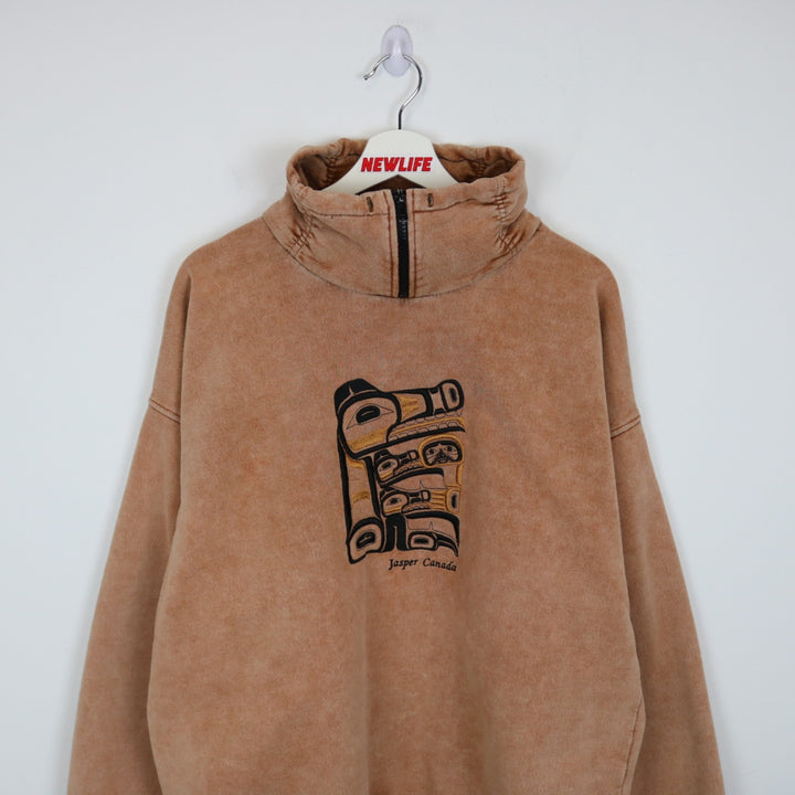Vintage 90's Jasper Canada Quarter Zip Sweater - L-NEWLIFE Clothing
