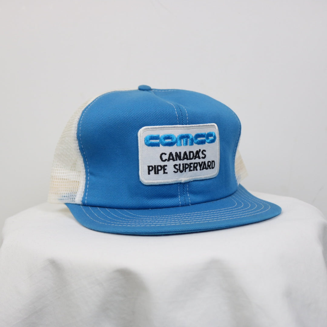 Vintage 80's Comco Pipe Superyard Trucker Hat - OS-NEWLIFE Clothing