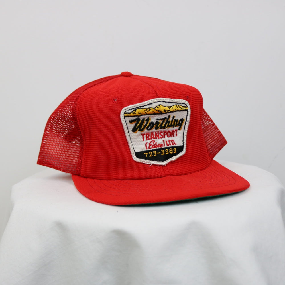 Vintage 80's Worthing Transport Trucker Hat - OS-NEWLIFE Clothing