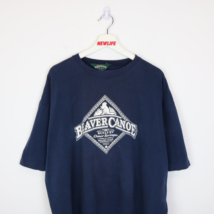 Vintage 90's Beaver Canoe Tee - XXL-NEWLIFE Clothing