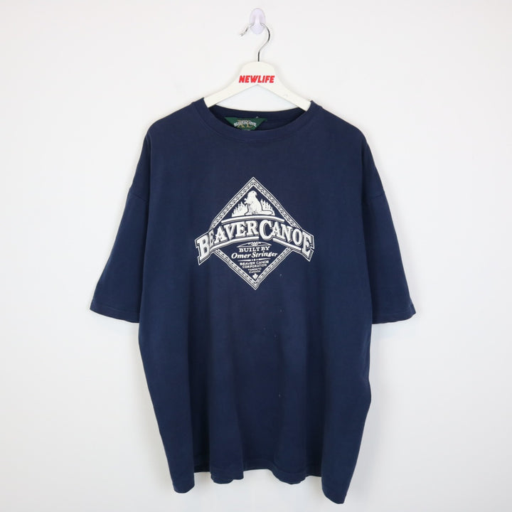 Vintage 90's Beaver Canoe Tee - XXL-NEWLIFE Clothing