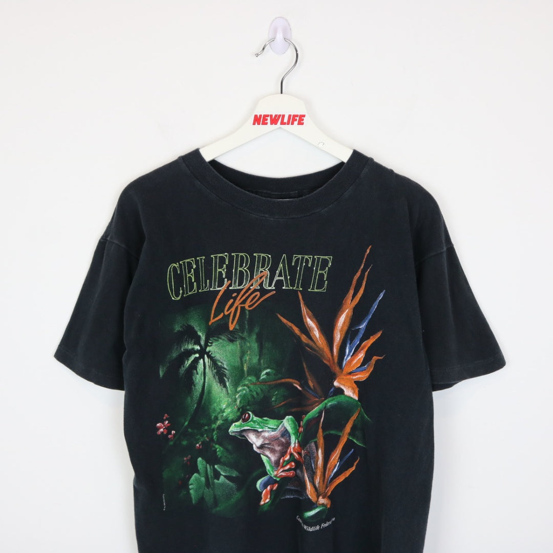 Vintage 1992 Frog Rainforest Nature Tee - M-NEWLIFE Clothing