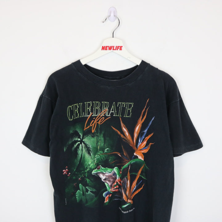 Vintage 1992 Frog Rainforest Nature Tee - M-NEWLIFE Clothing