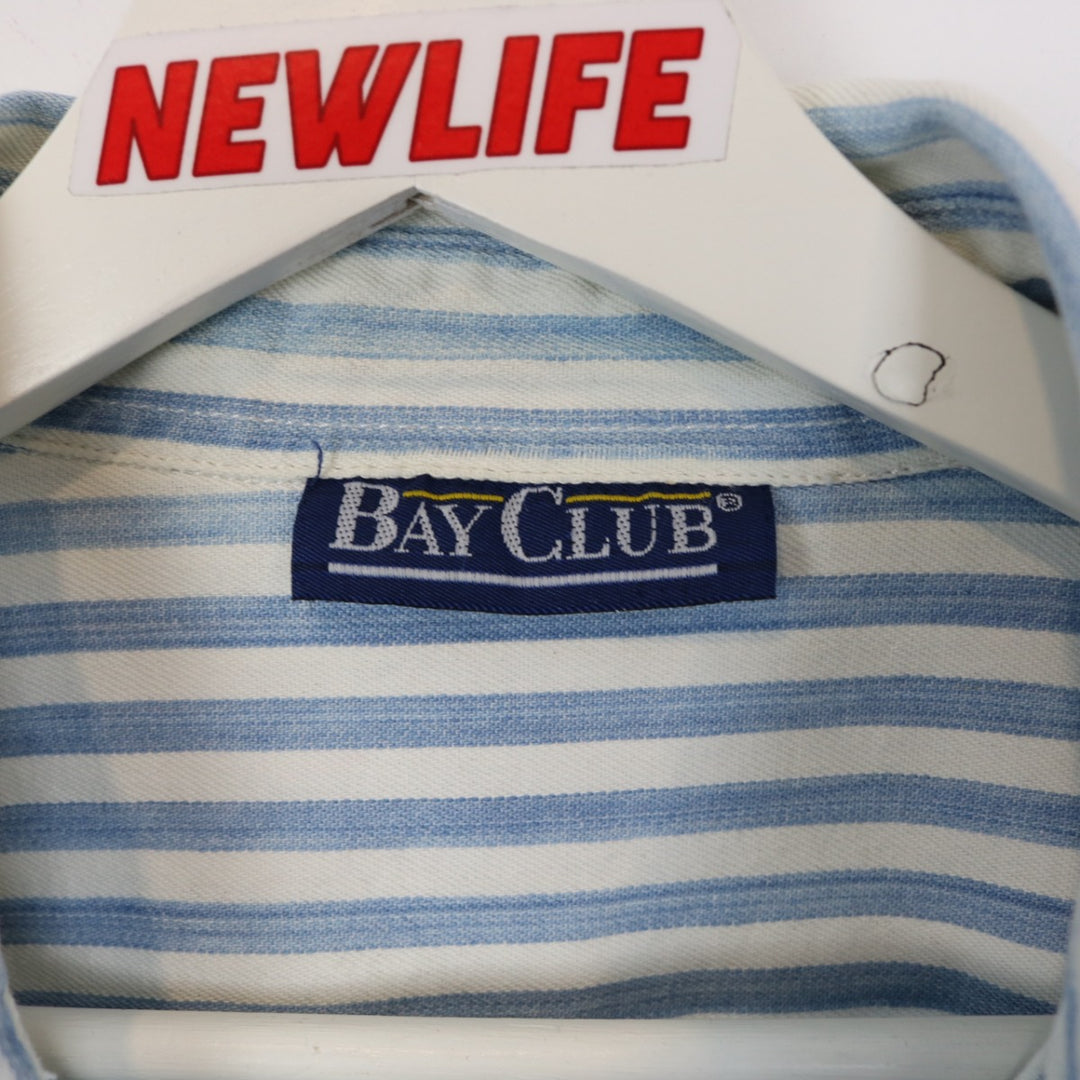 Vintage 90's Bay Club Striped Button Up - L-NEWLIFE Clothing