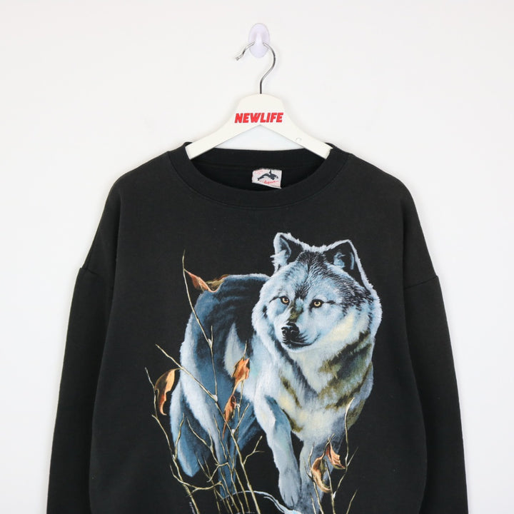 Vintage 1993 Wolf Nature Crewneck - L/XL-NEWLIFE Clothing