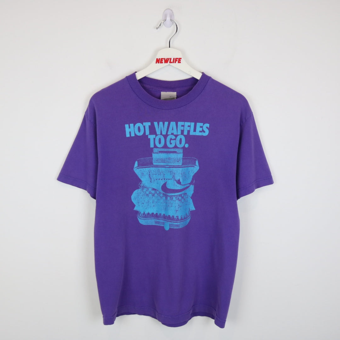 Vintage 00's Nike Hot Waffles to Go Tee - M-NEWLIFE Clothing