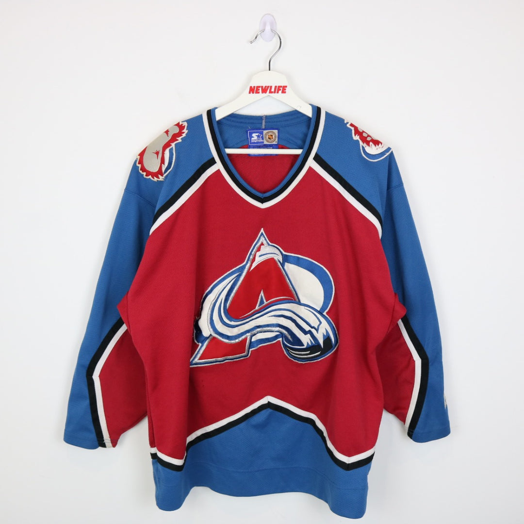 Vintage 90's Colorado Avalanche Starter Jersey - M-NEWLIFE Clothing