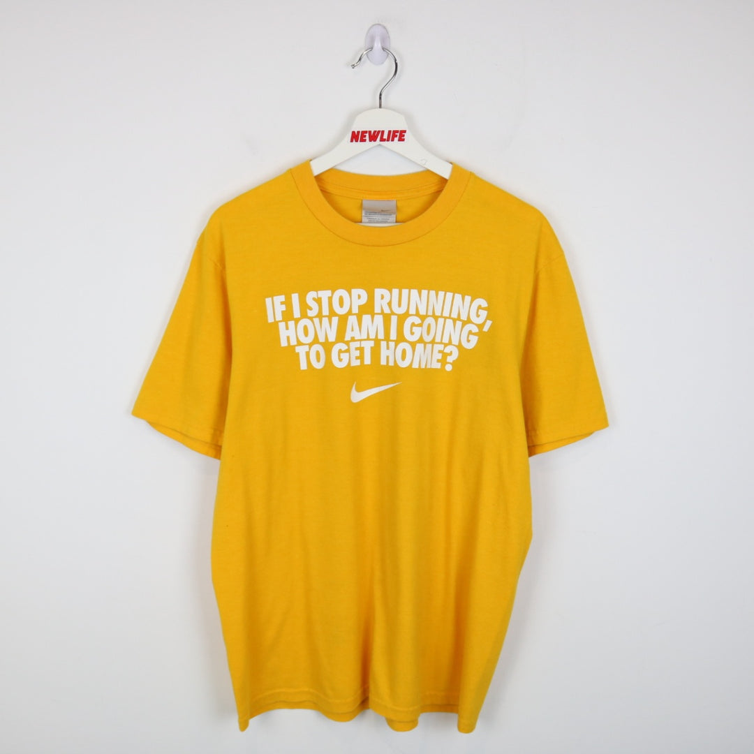 Vintage 00's If I Stop Running Nike Tee - L-NEWLIFE Clothing