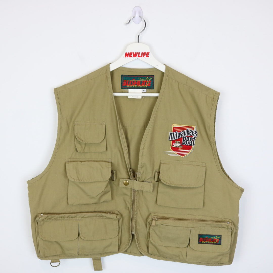 Vintage 90's Milwaukee's Best Miller Beer Vest - XL-NEWLIFE Clothing