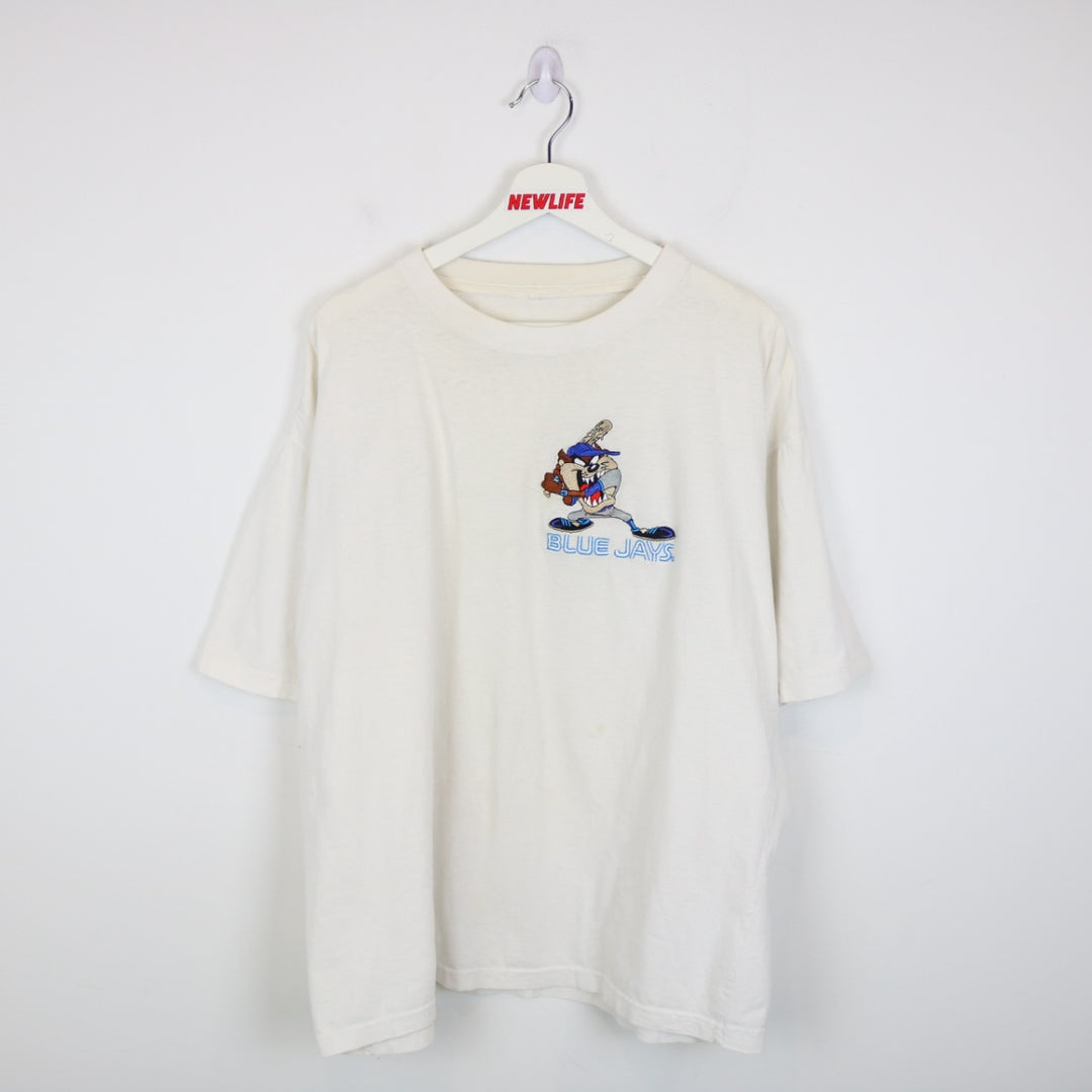 Vintage 90's Looney Tunes Taz Toronto Blue Jays MLB Tee - XL-NEWLIFE Clothing