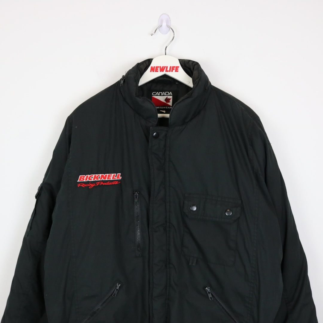 Vintage 90's Bicknell Racing Products Puffer Jacket - L-NEWLIFE Clothing