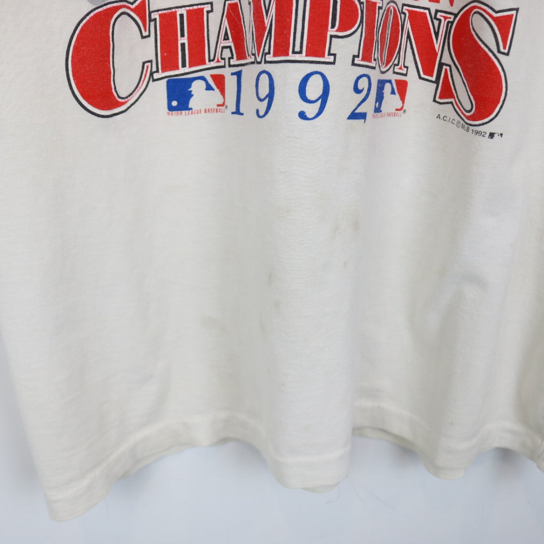 Vintage 1992 Toronto Blue Jays Division Champions MLB Tee - L-NEWLIFE Clothing