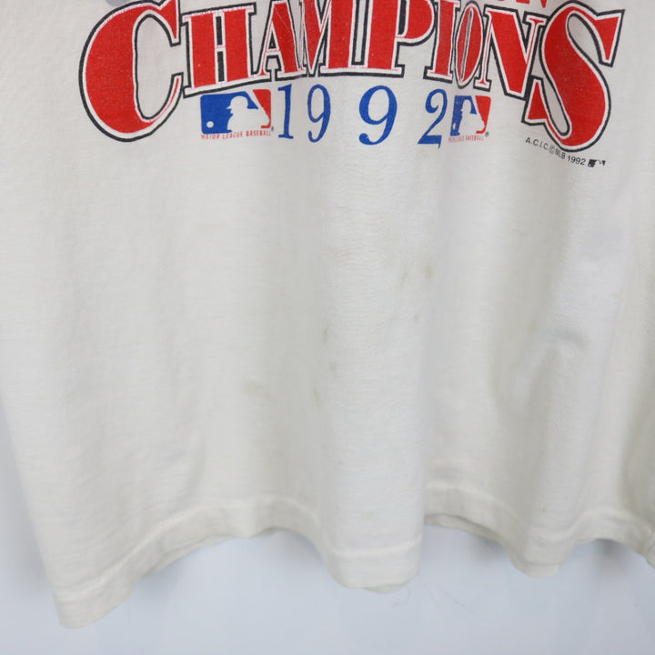 Vintage 1992 Toronto Blue Jays Division Champions MLB Tee - L-NEWLIFE Clothing