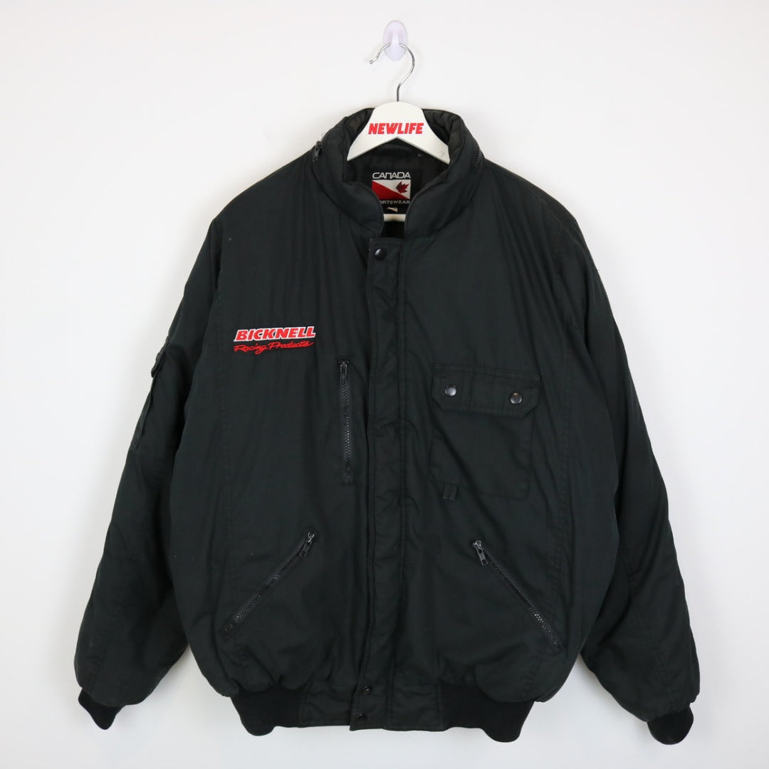 Vintage 90's Bicknell Racing Products Puffer Jacket - L-NEWLIFE Clothing