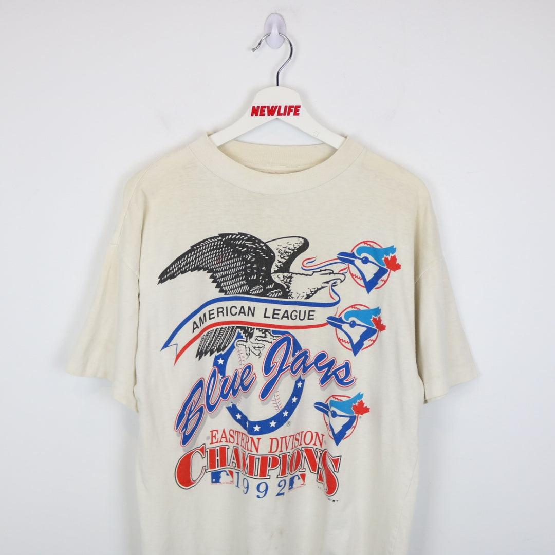Vintage 1992 Toronto Blue Jays Division Champions MLB Tee - L-NEWLIFE Clothing
