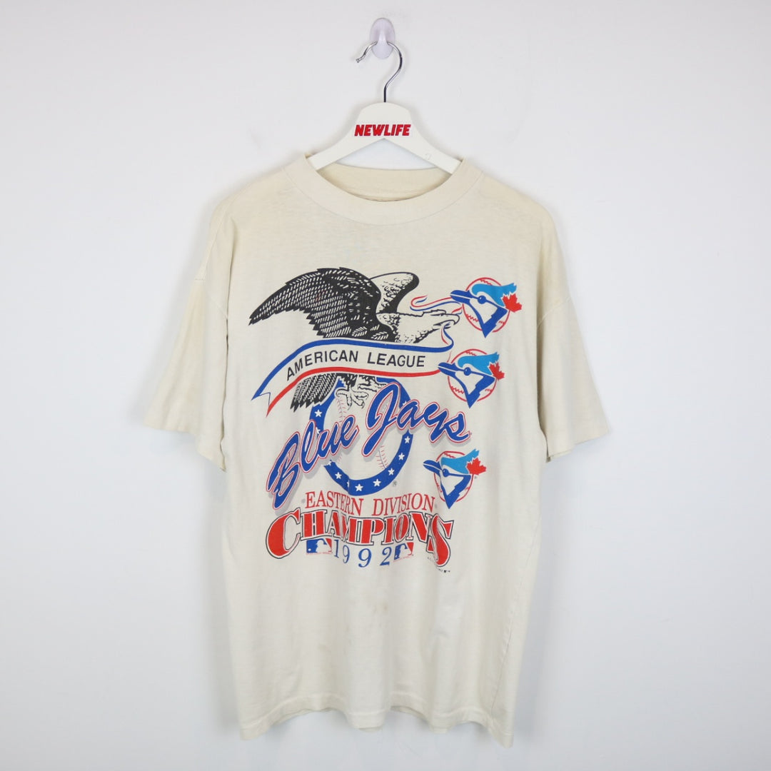 Vintage 1992 Toronto Blue Jays Division Champions MLB Tee - L-NEWLIFE Clothing