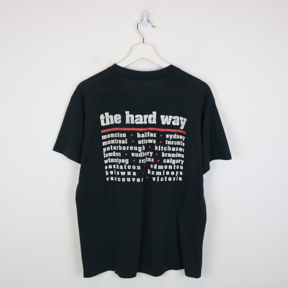 Vintage 80's Steve Earle Copperhead Road Hard Way Tour Tee - M-NEWLIFE Clothing