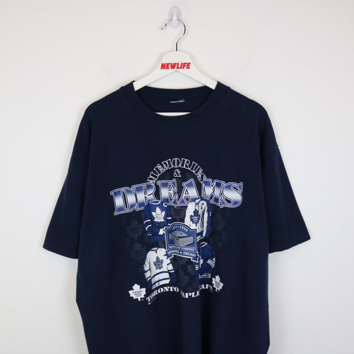 Vintage 1999 Toronto Maple Leaf Gardens Memories &amp; Dreams NHL Tee - XL-NEWLIFE Clothing