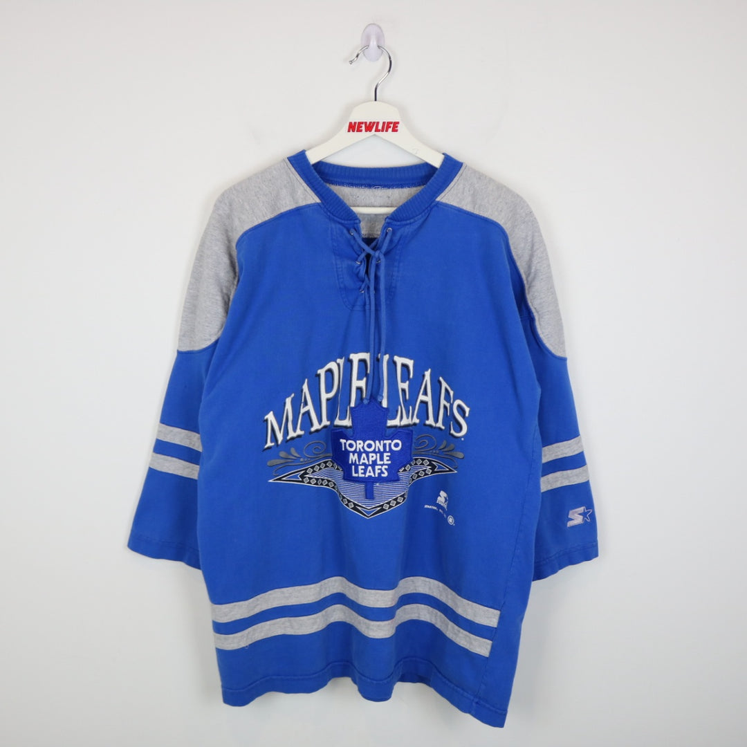 Vintage 1992 Toronto Maple Leafs Starter Jersey - L-NEWLIFE Clothing
