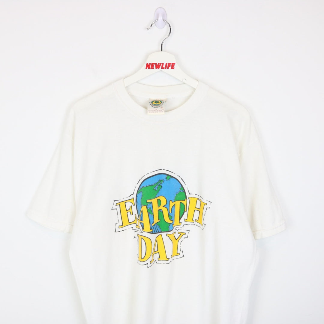 Vintage 90's Earth Day Nature Tee - L-NEWLIFE Clothing