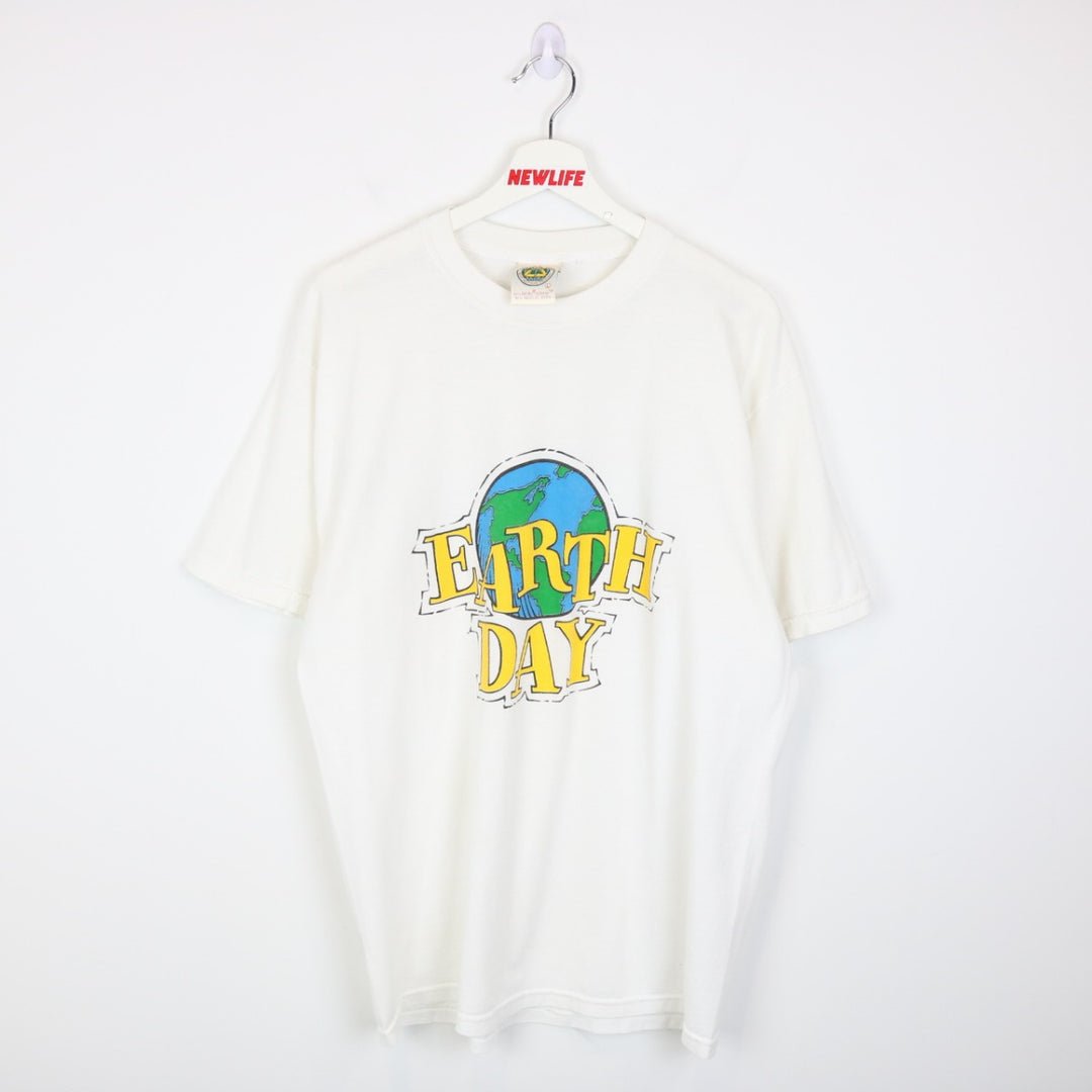 Vintage 90's Earth Day Nature Tee - L-NEWLIFE Clothing