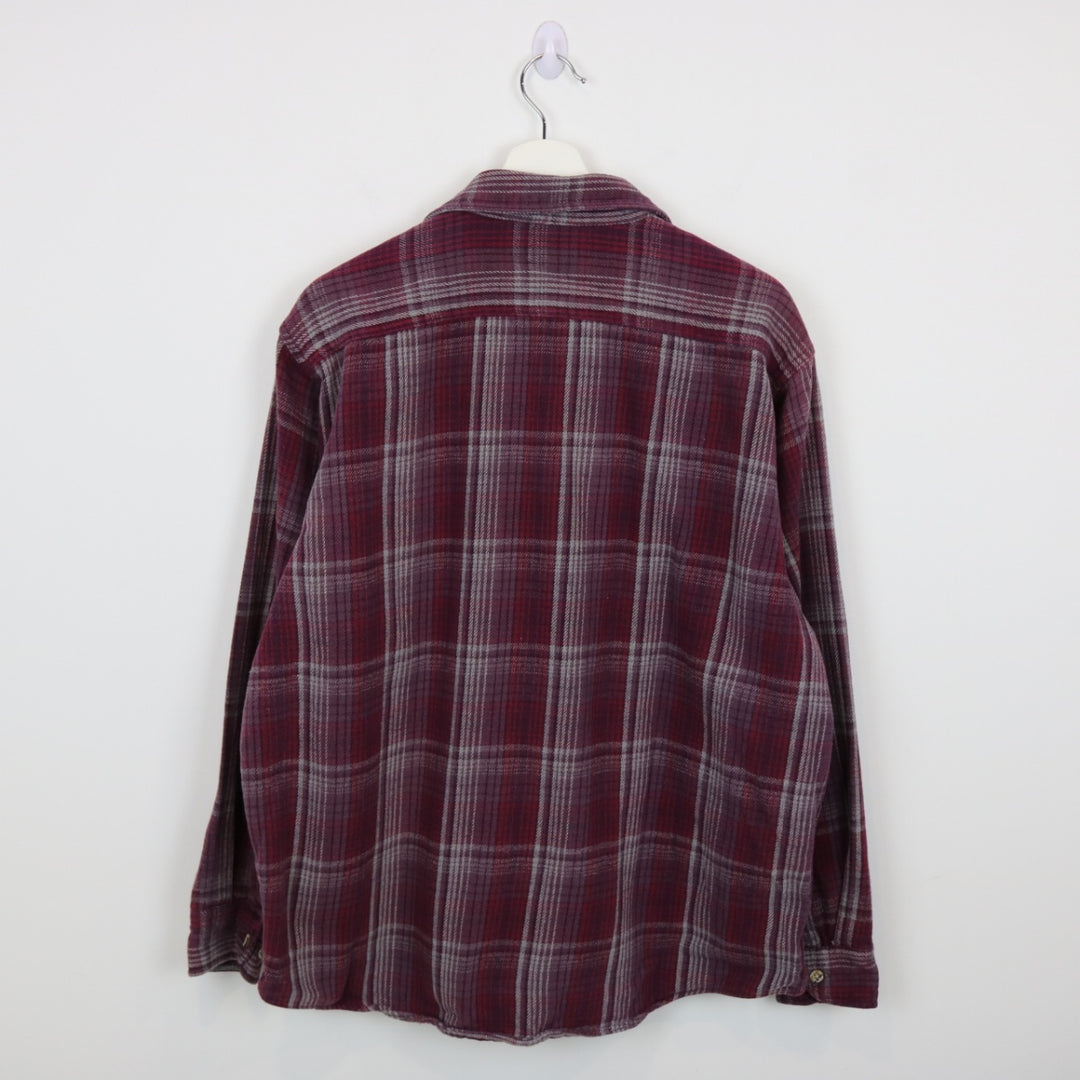 Vintage 90's Northwest Plaid Flannel Button Up - L-NEWLIFE Clothing