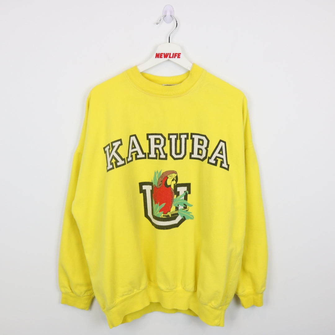 Vintage 90's Karuba University Crewneck - L/XL-NEWLIFE Clothing